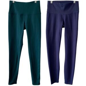 ZELLA & FABLETICS Activewear Legging Bundle Green Blue Size Small Gym Workout